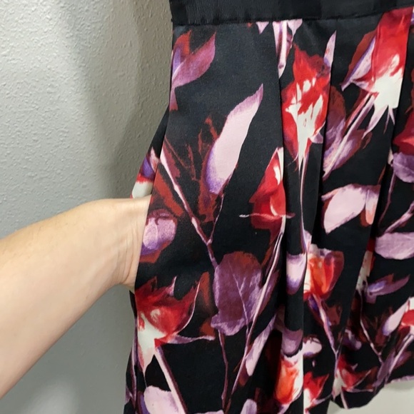 Adrianna Papell floral fit n flare dress - Picture 8 of 15